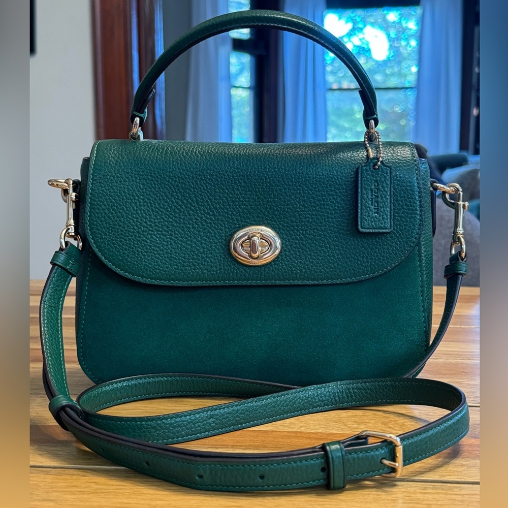 Coach Marlie Top Handle Satchel in Green